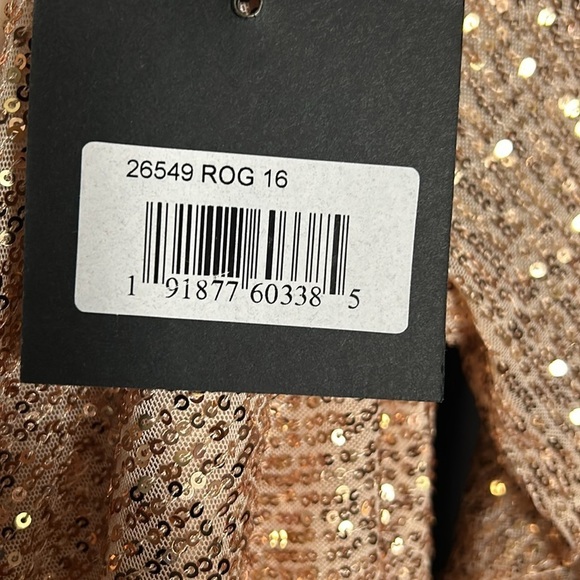 Mac Duggal 26549 NWT SEQUINED HI-LO FRONT TWIST MIDI DRESS - Picture 10 of 11